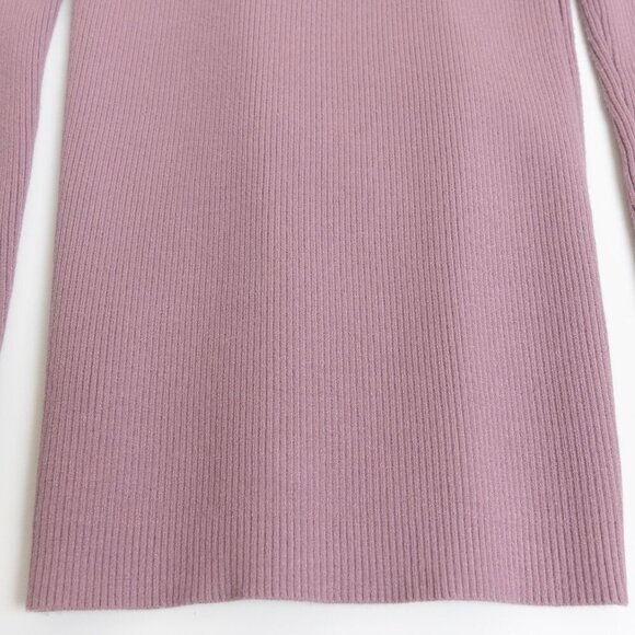 Aritzia Wilfred Cardigan V Neck Sweater Soft Knit Slim Claremont Pink Purple - Picture 10 of 14